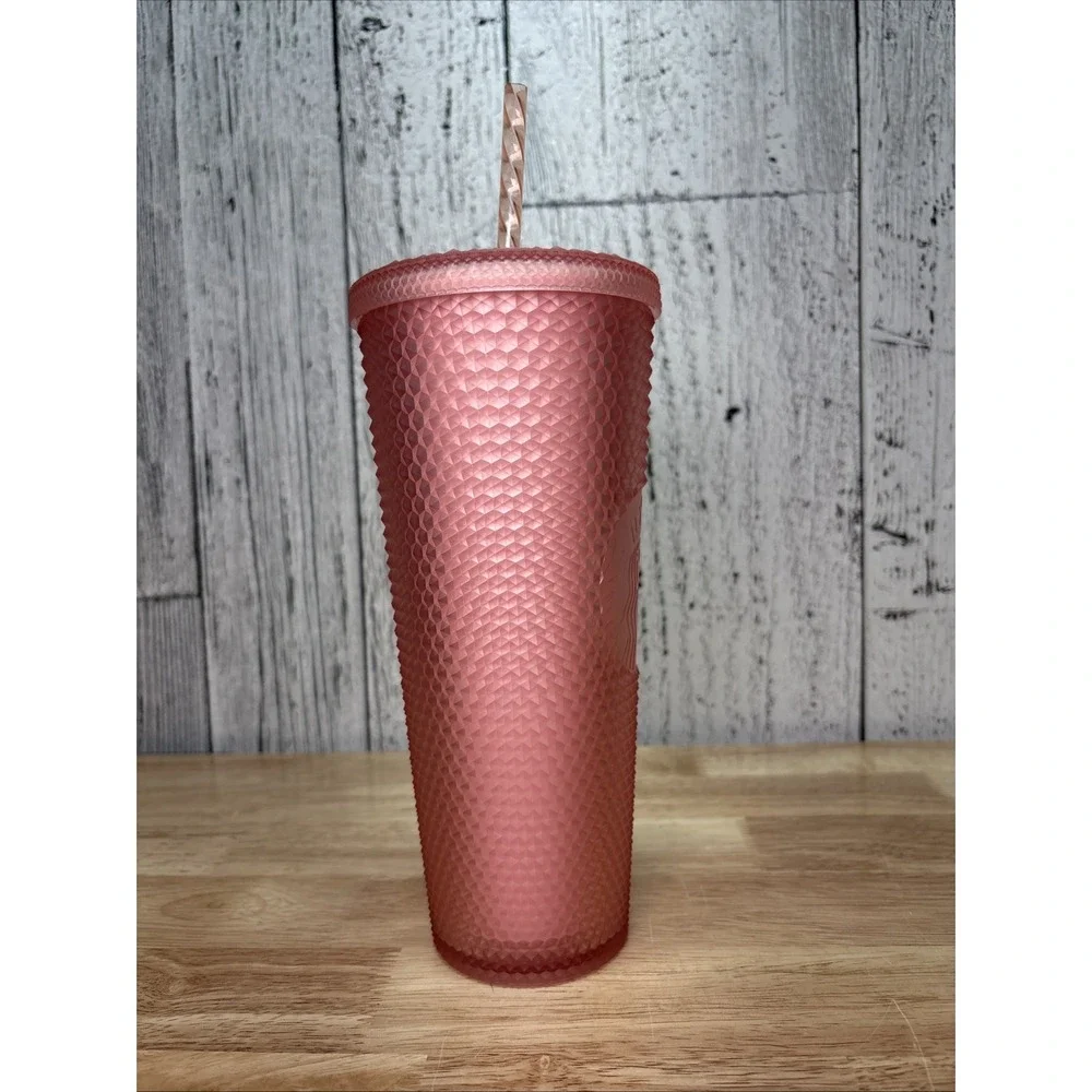 Starbucks 2022 Valentine's Soft Touch Studded Venti, 24 oz. Tumbler - Pink new